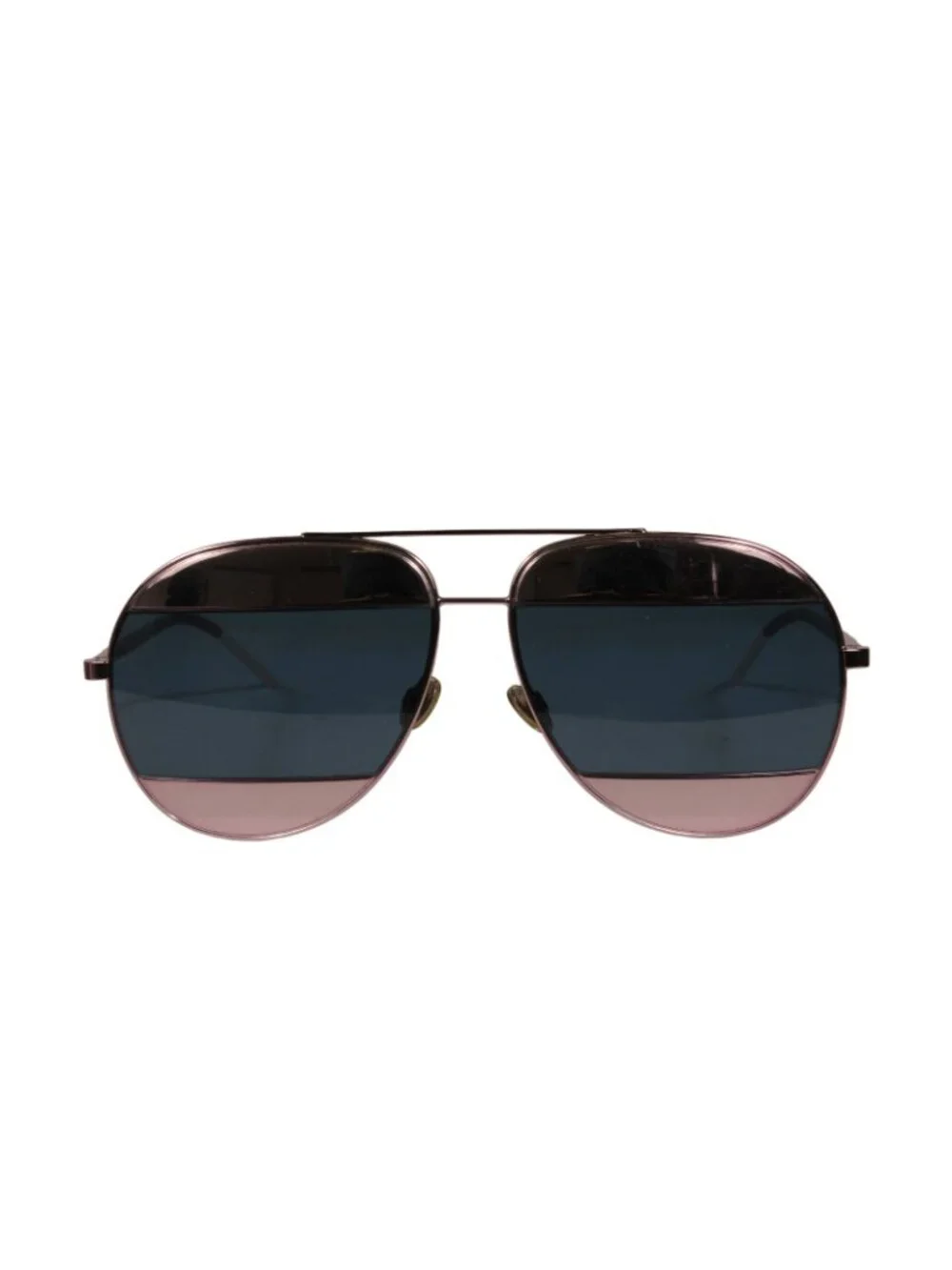 Dior Split1 Aviator Sunglasses 02T8F Rose Pink Silver Blue Shades